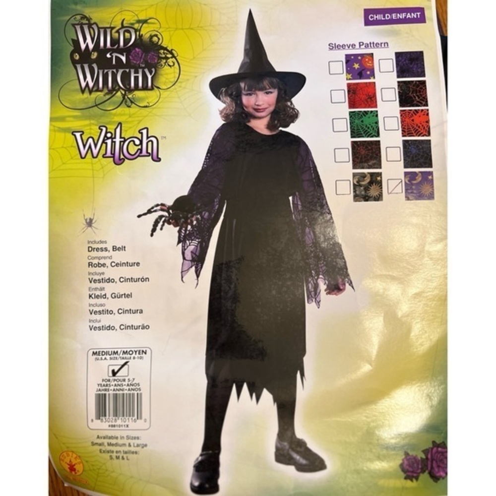 Witchy Witch Halloween Costume. Medium (8-10) New